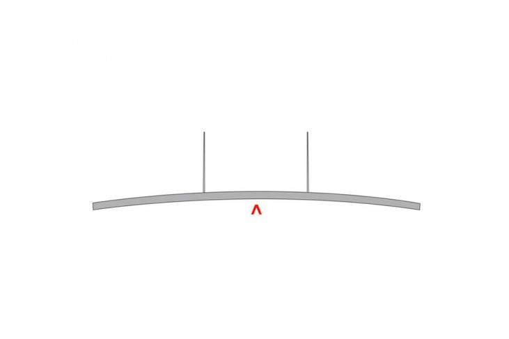 Detailaufnahme Selecta concav voiles de plafond