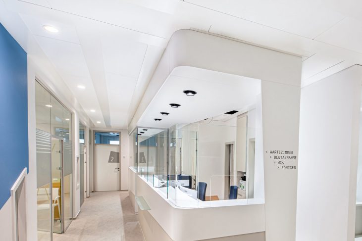 Detailaufnahme OWActive Mineralklimadecke Sinfonia