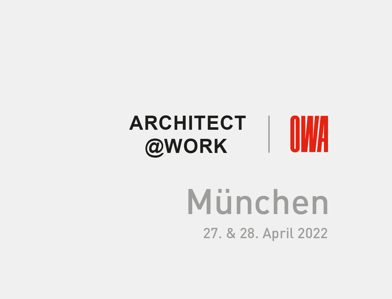 OWA empfängt Planer auf der ARCHITECT@WORK München